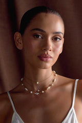 Aryanne Layered Pearl Choker - Pearl