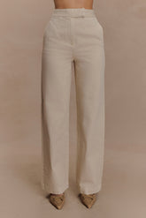 Rayne Wide Leg Denim Jeans - Stone Wash