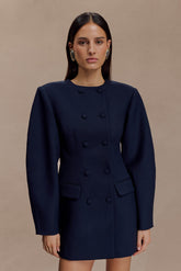 Beatrice Blazer Mini Dress - Navy