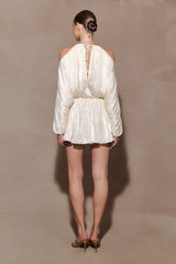 Minna Halter Mini Dress - Opal White