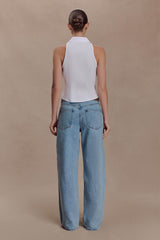 Scout Sleeveless Linen Shirt - White