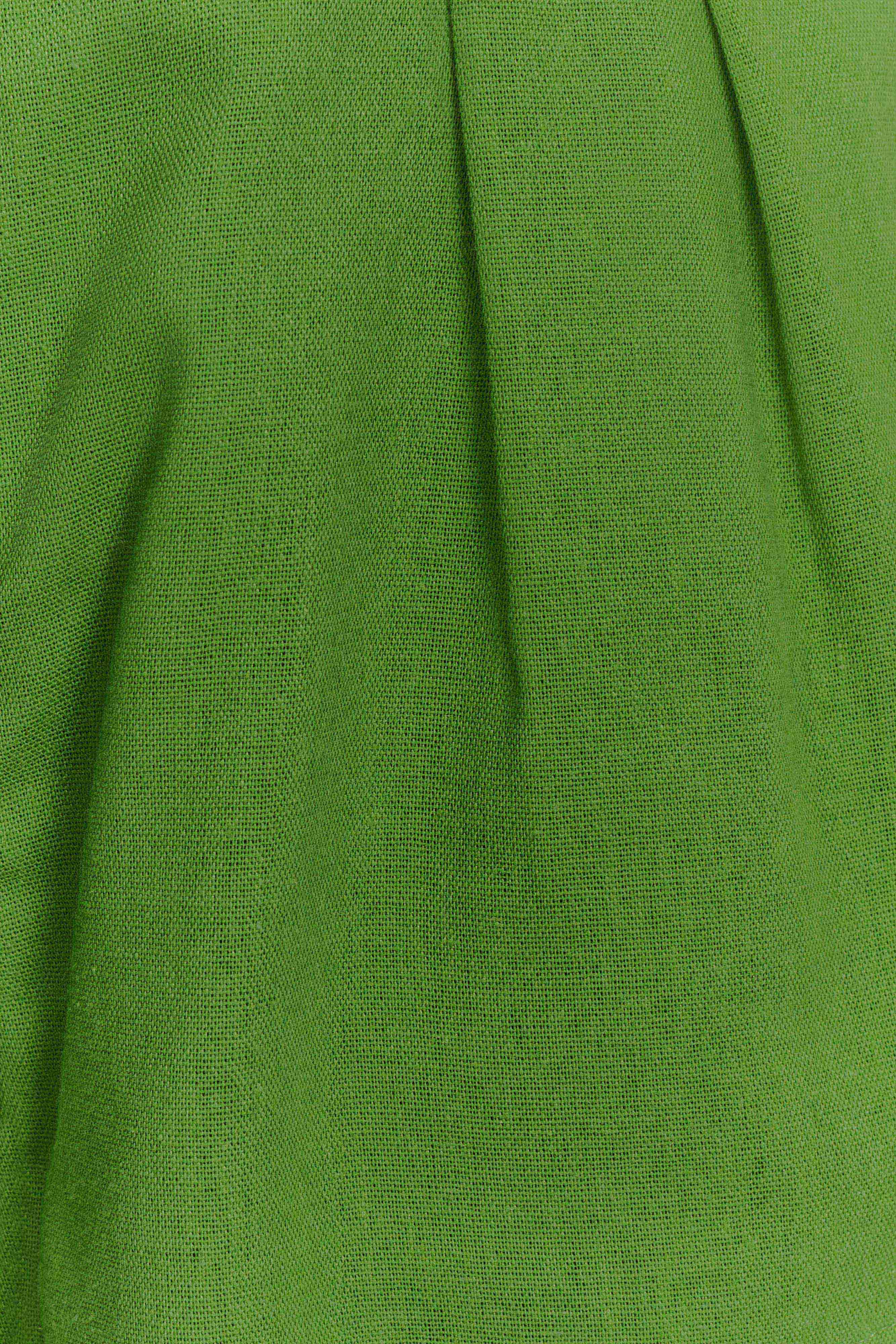 Scout Linen Belted Shorts - Green