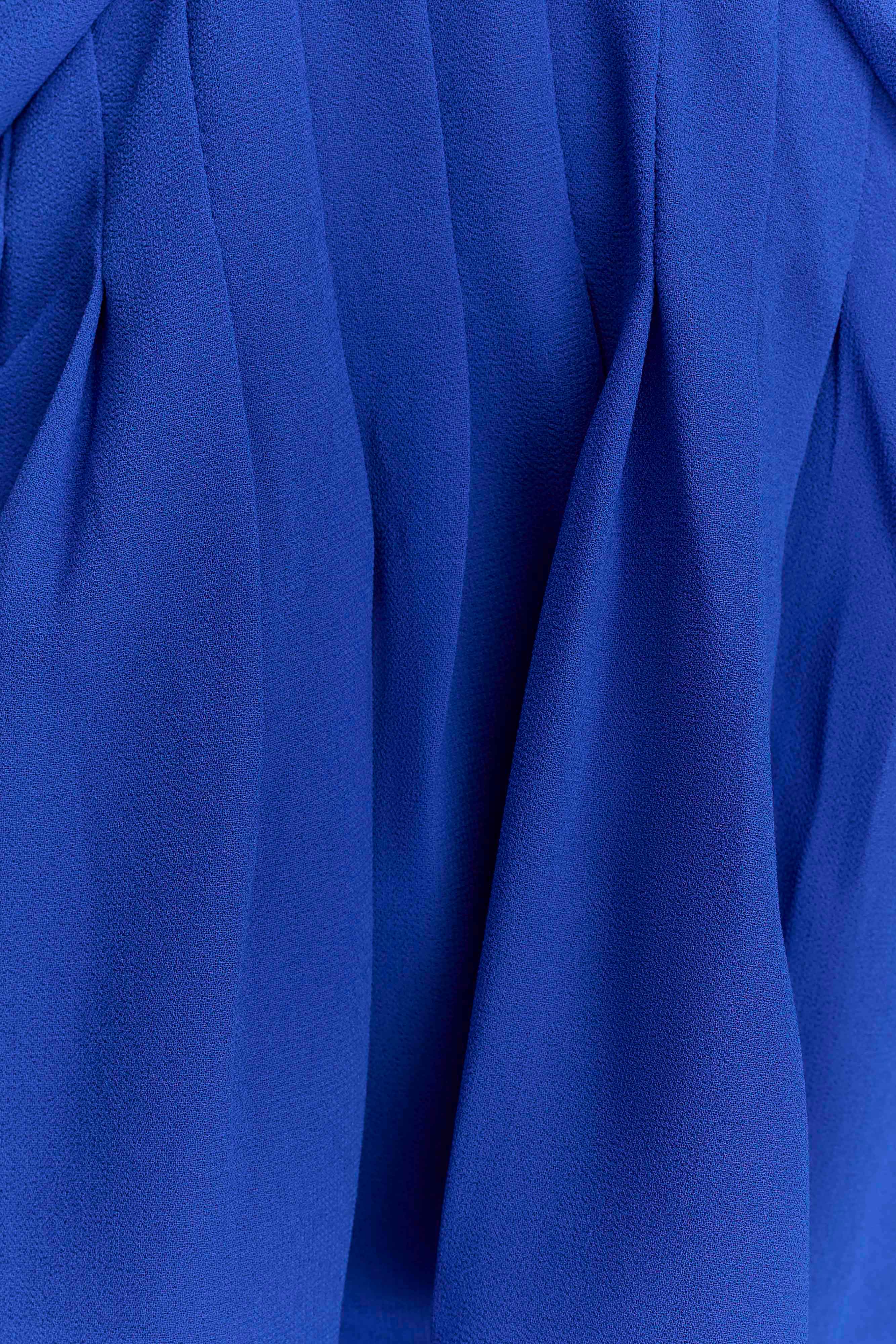 Korra Chiffon Halter Top - Cobalt Blue