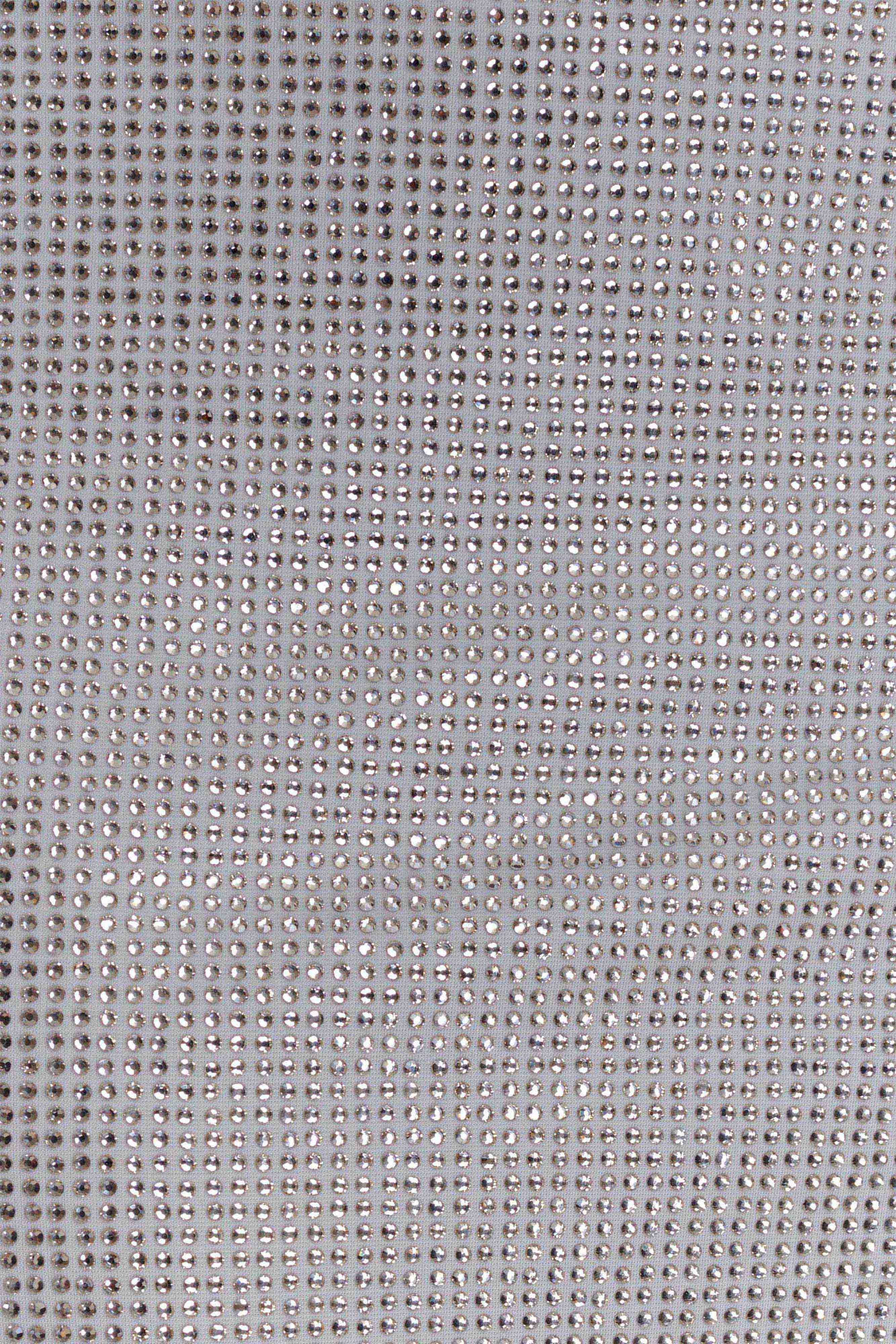 Darius Diamante Cowl Mini Dress - Silver