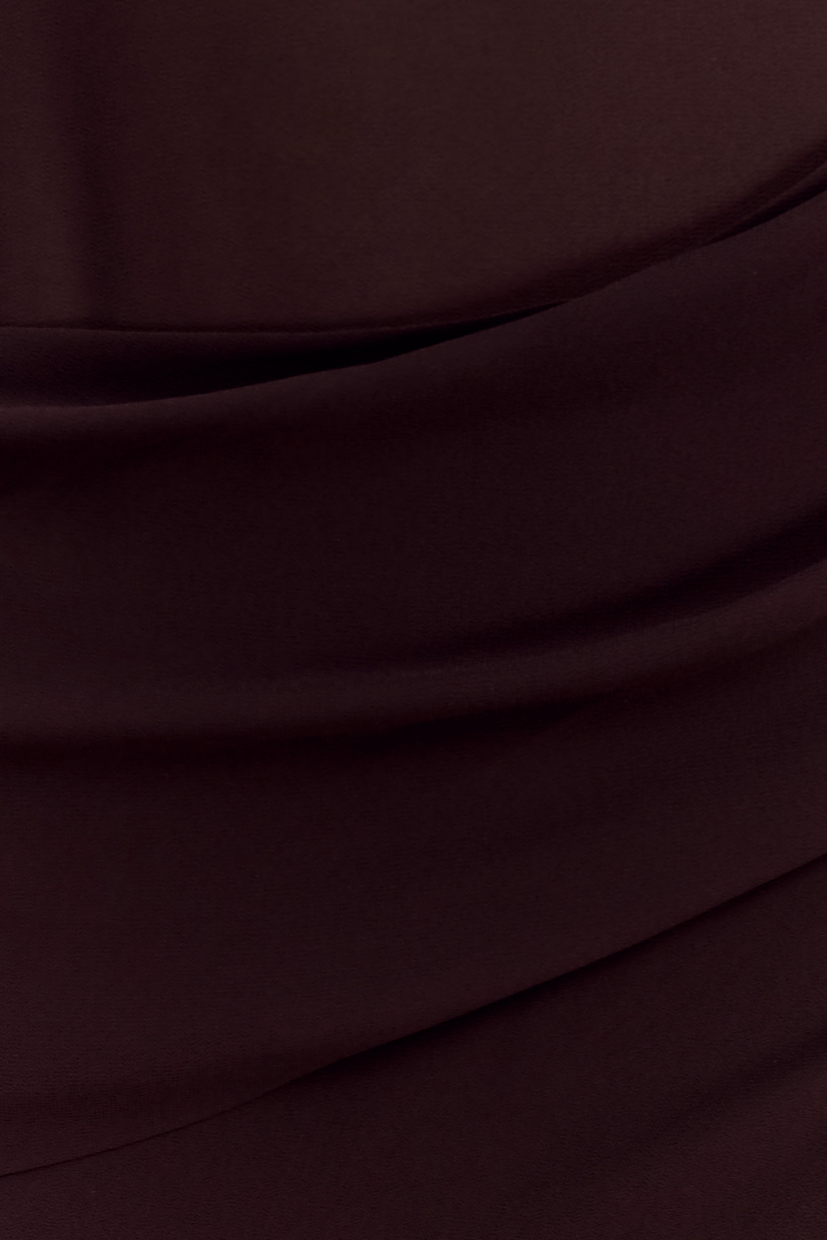 Kirsten Off Shoulder Chiffon Maxi Dress - Cacao Brown