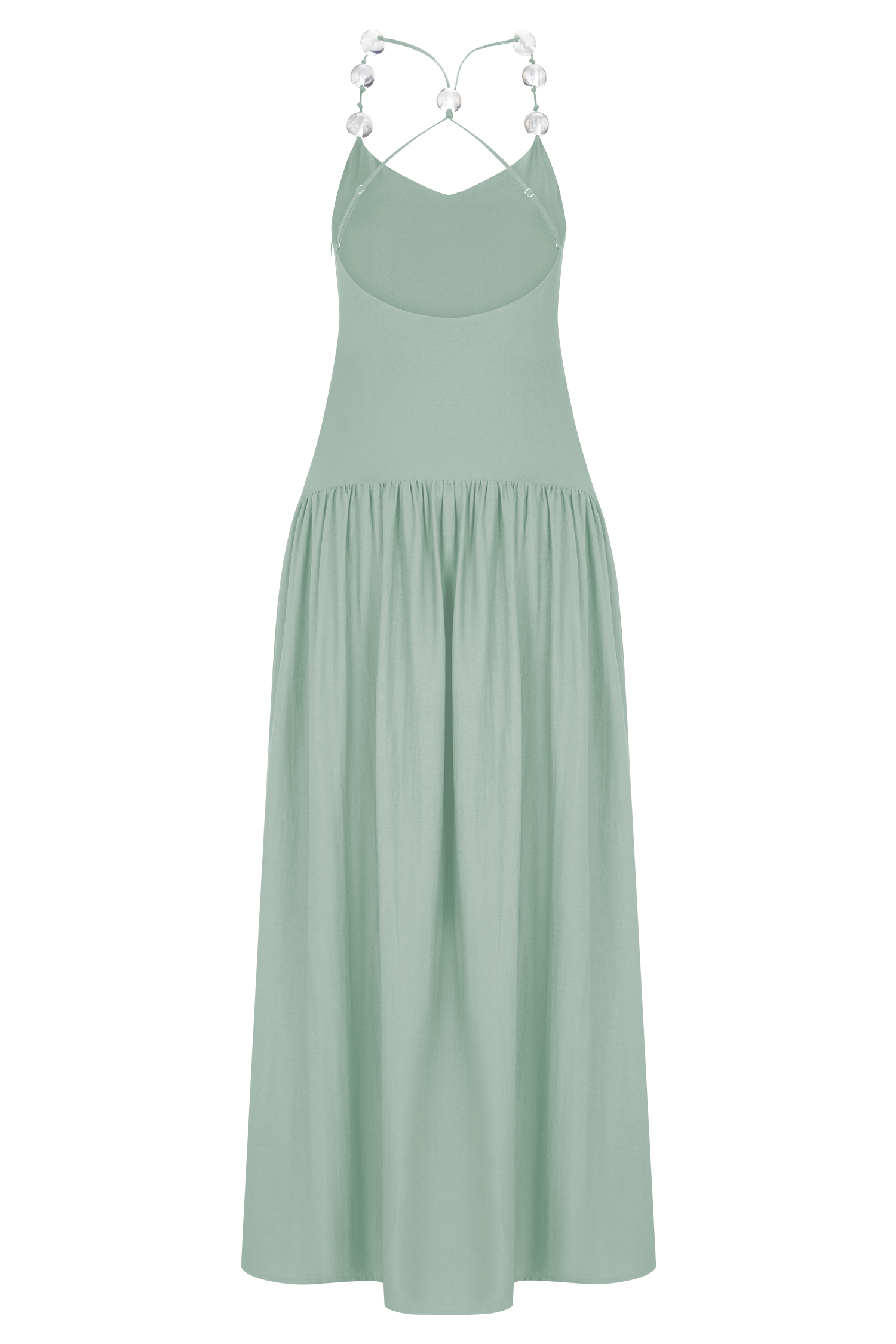 Darling Linen Maxi Dress - Sage