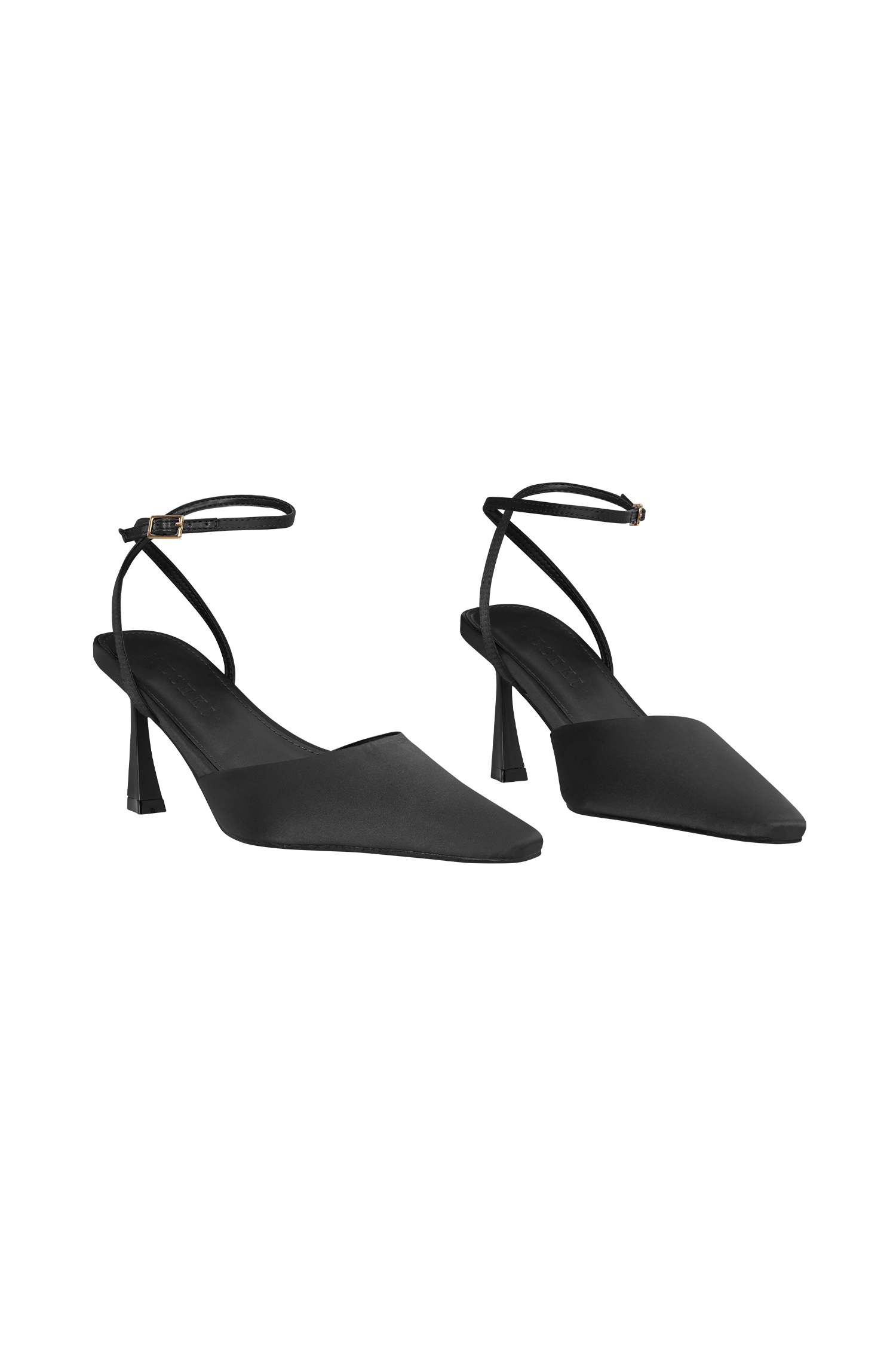 Marley Satin Pointed Heel - Black