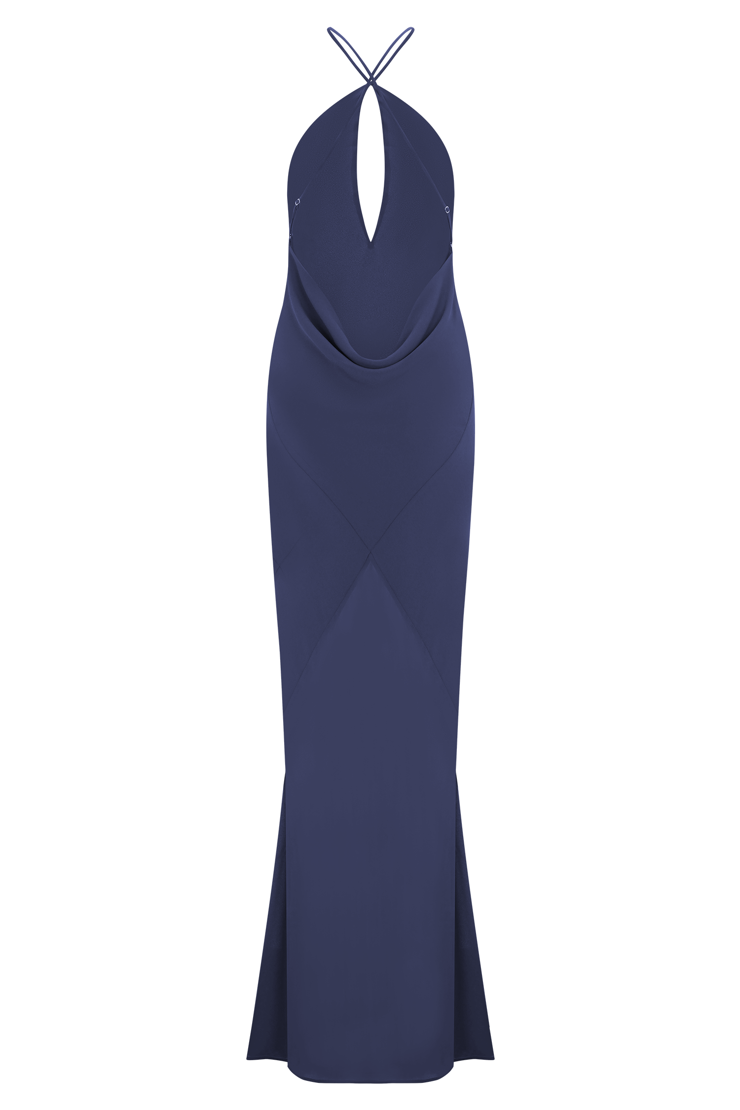 Nerea Slip Halter Maxi Dress - Purple Ink