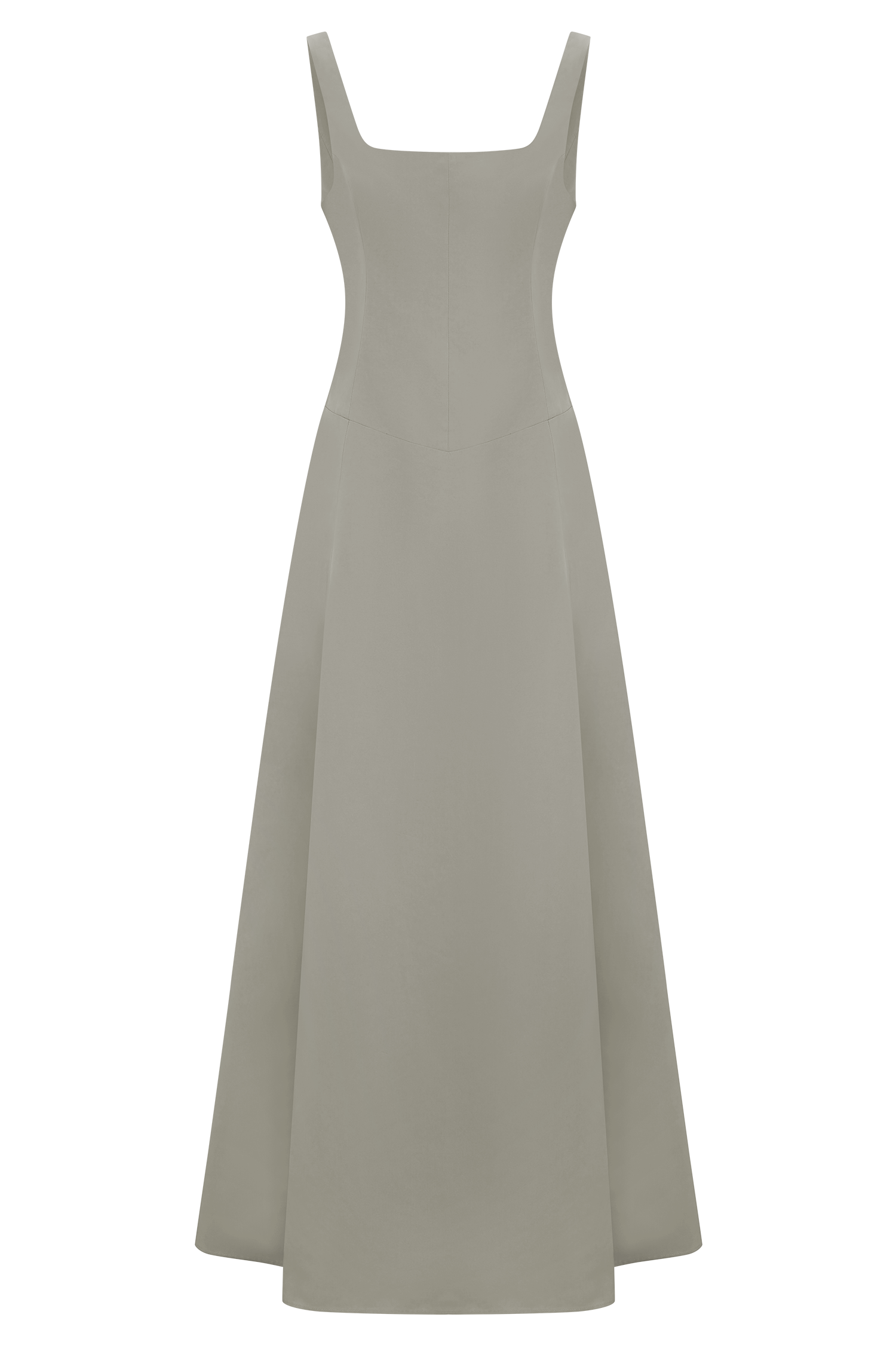 Salma Drop Waist Cotton Maxi Dress - Sage