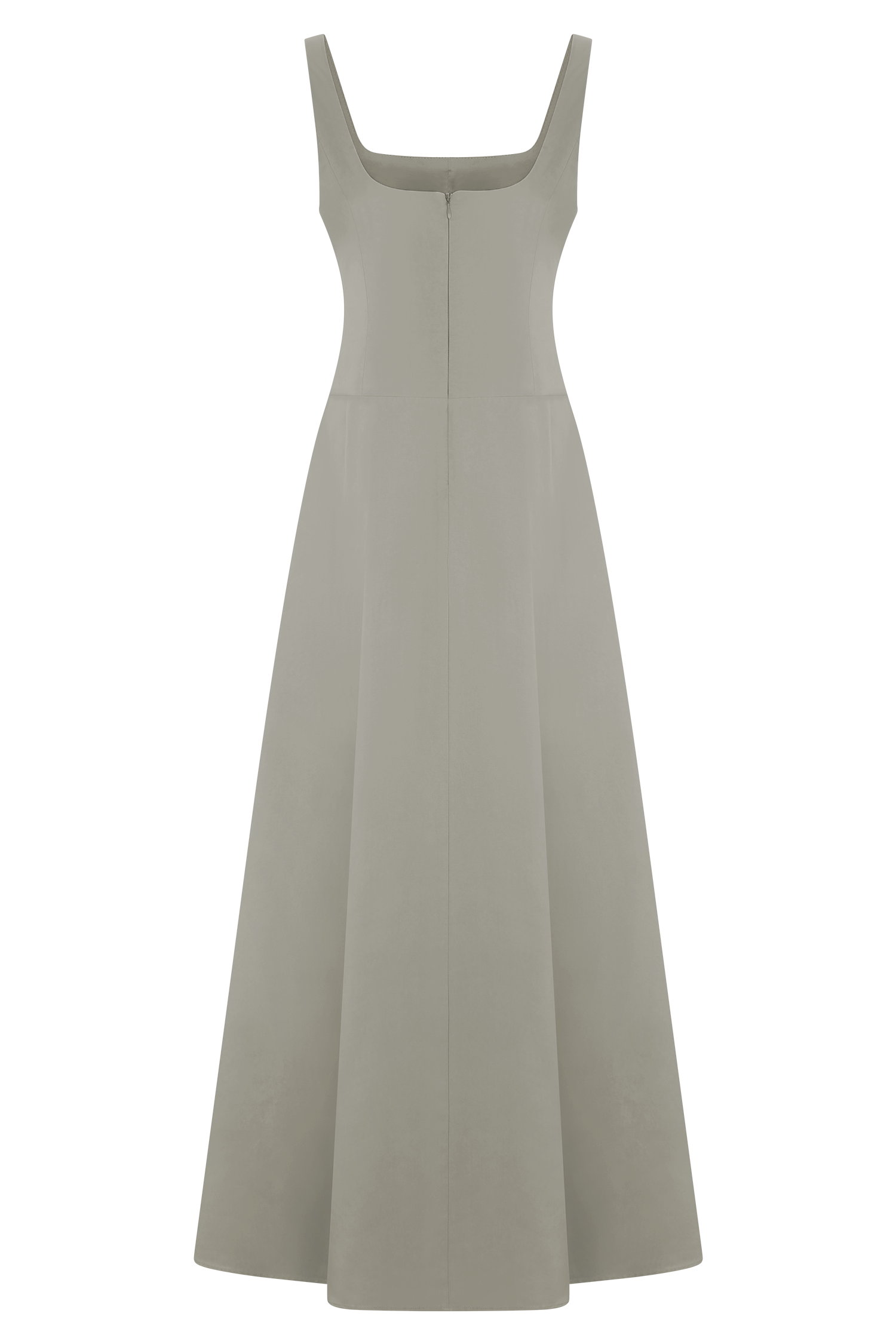 Salma Drop Waist Cotton Maxi Dress - Sage