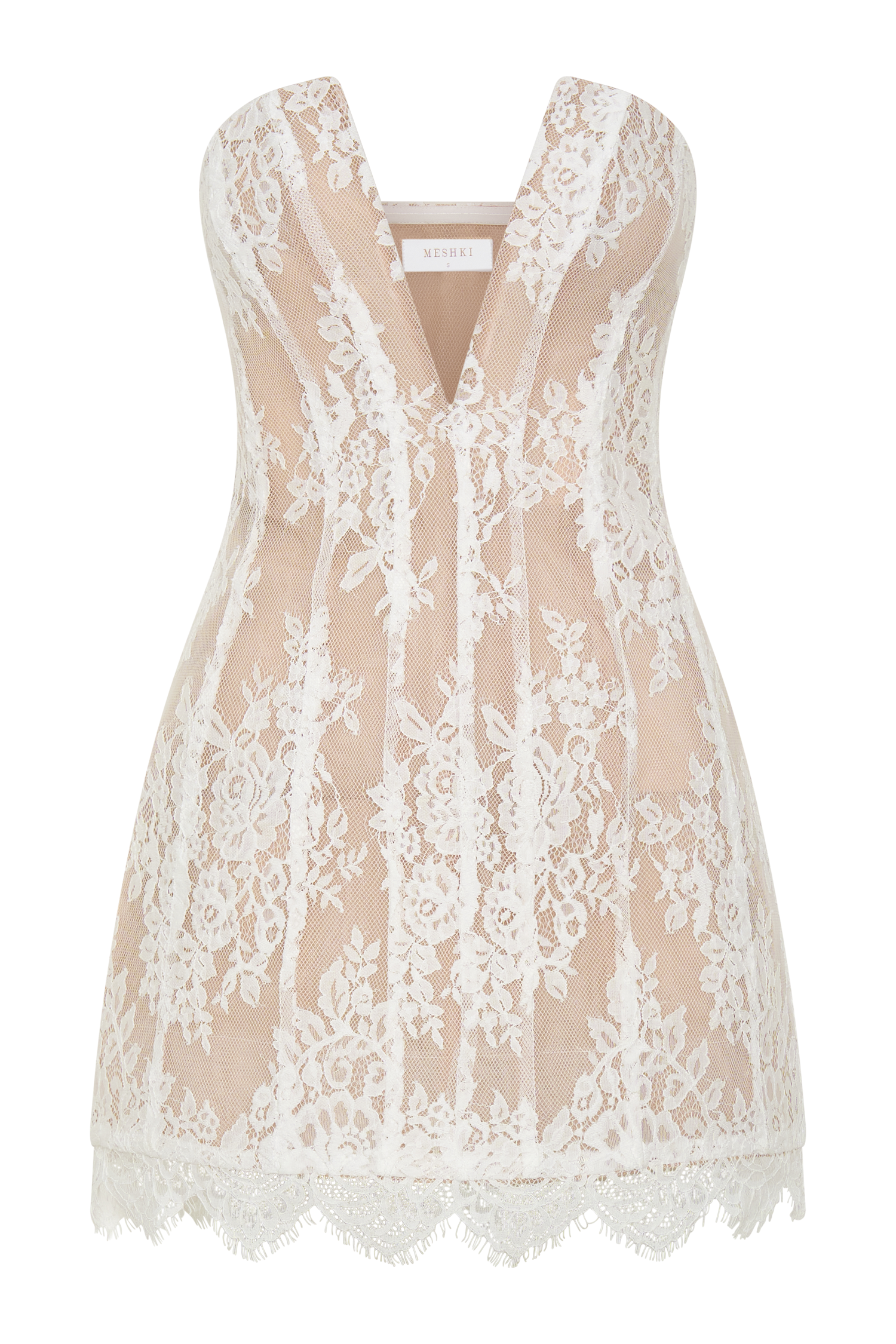 Zoey Lace Corset Mini Dress - Ivory