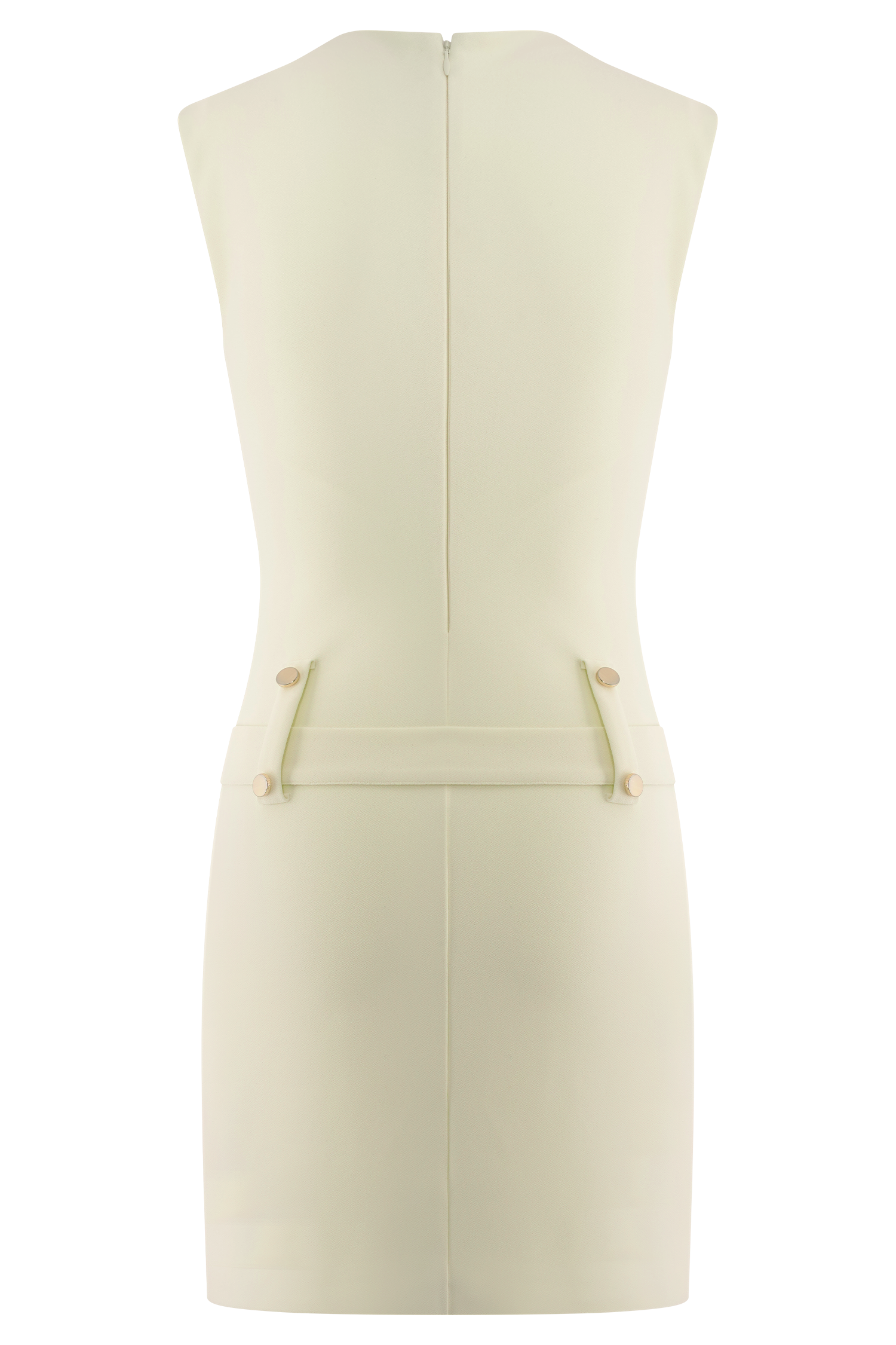 Scheana Stretch Crepe Mini Dress - Ivory